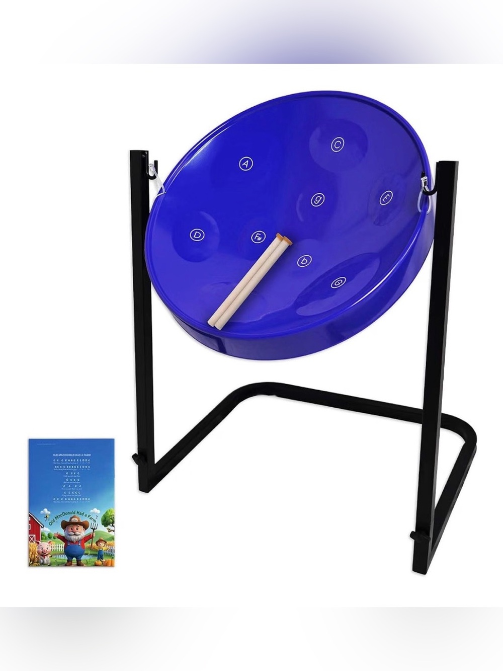 Steel Tongue Drum Style Handpan with Stand